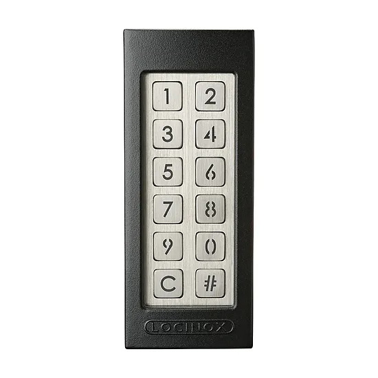 Locinox SLIMSTONE 2 – piekļuves koda panelis, melnā krāsā